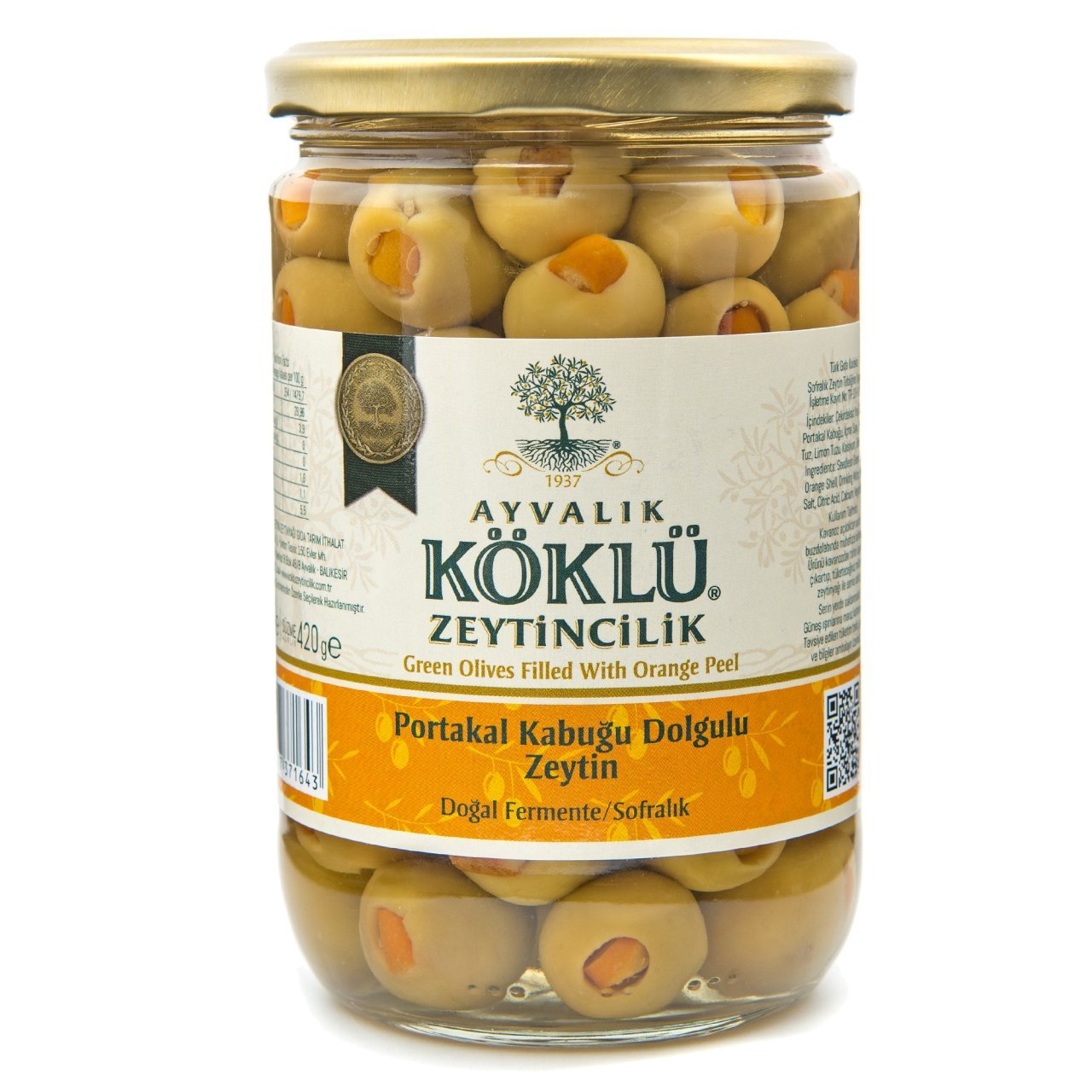 Portakal Kabuğu Dolgulu Zeytin 660 cc