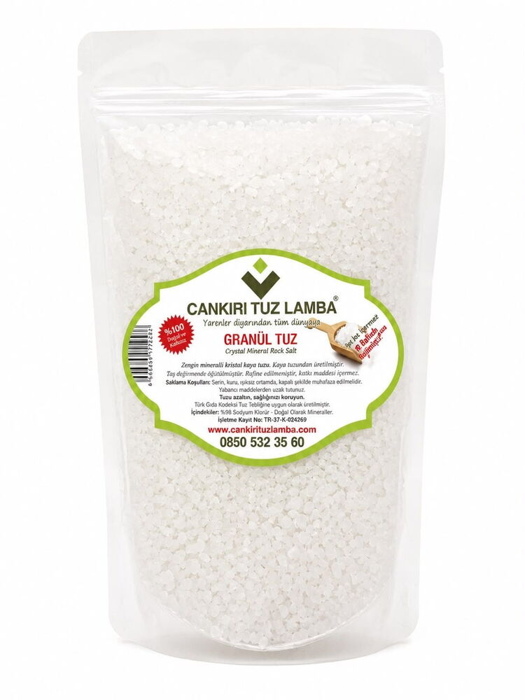 Doğal Çankırı Granül Tuz Sofralık 1 Kg
