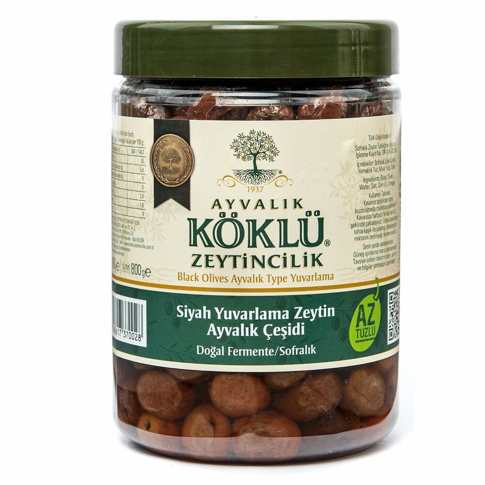 YUVARLAMA SİYAH ZEYTİN 1000 CC.