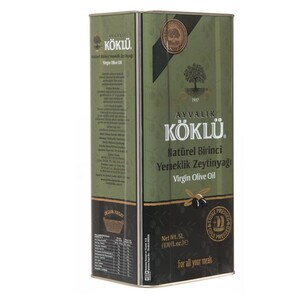 Taş Baskı Soğuk Sıkım Naturel Birinci Yemeklik Ayvalık Zeytinyağı 5 lt Teneke #4
