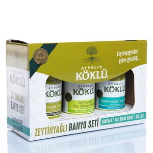KÖKLÜ ZEYTİNYAĞLI BANYO SETİ 3 LÜ #2