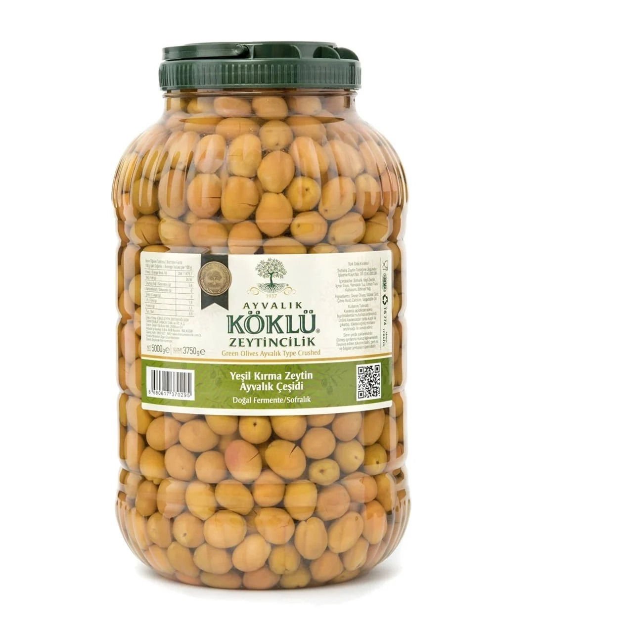 Ayvalık Yeşil Kırma Zeytin 5000cc