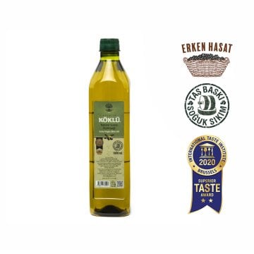 1 Lt Pet Taş Baskı Soğuk Sıkım Erken Hasat Natürel Sızma Ayvalık Zeytinyağı