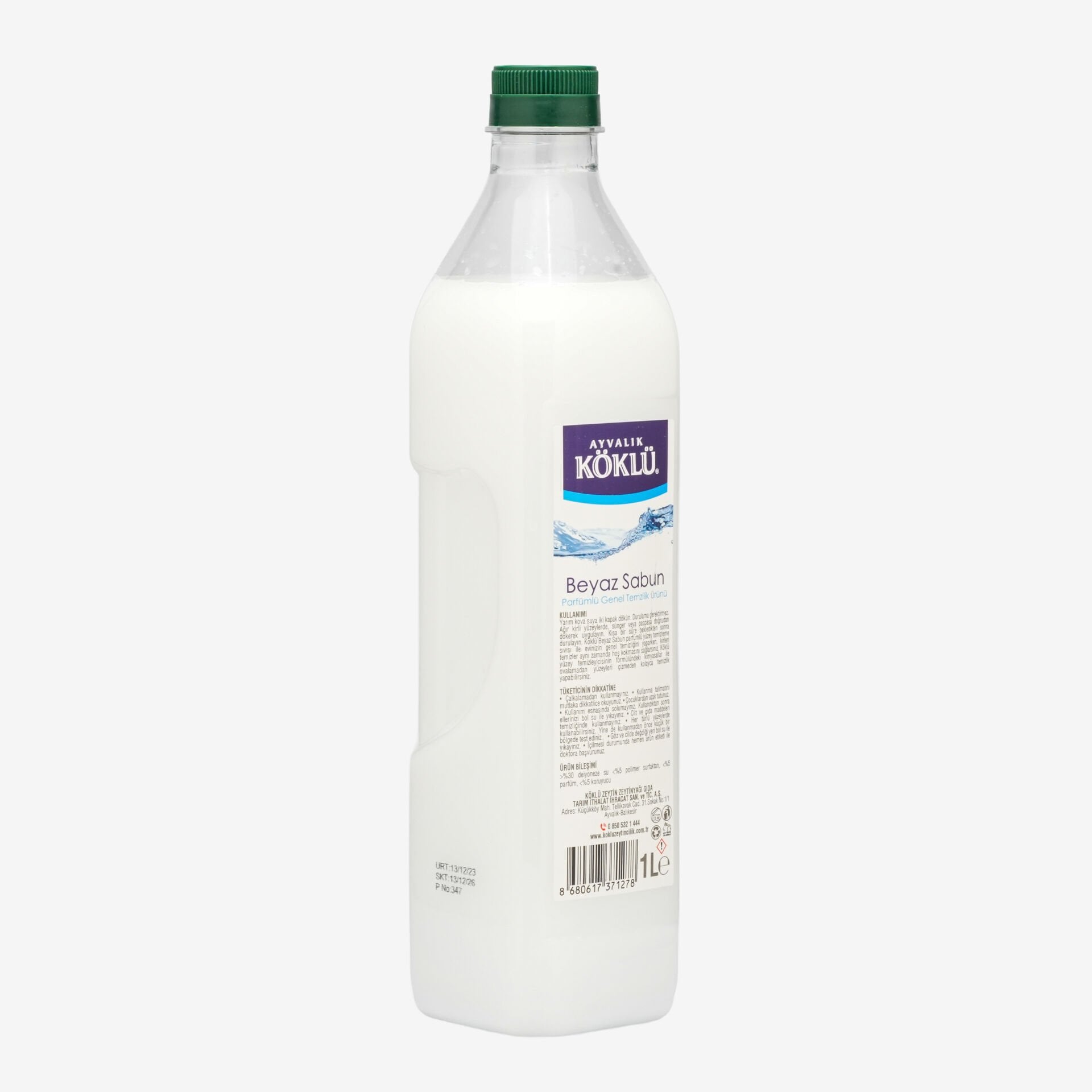 Beyaz Sabun Suyu Yüzey Temizleyici 1 LT Pet
