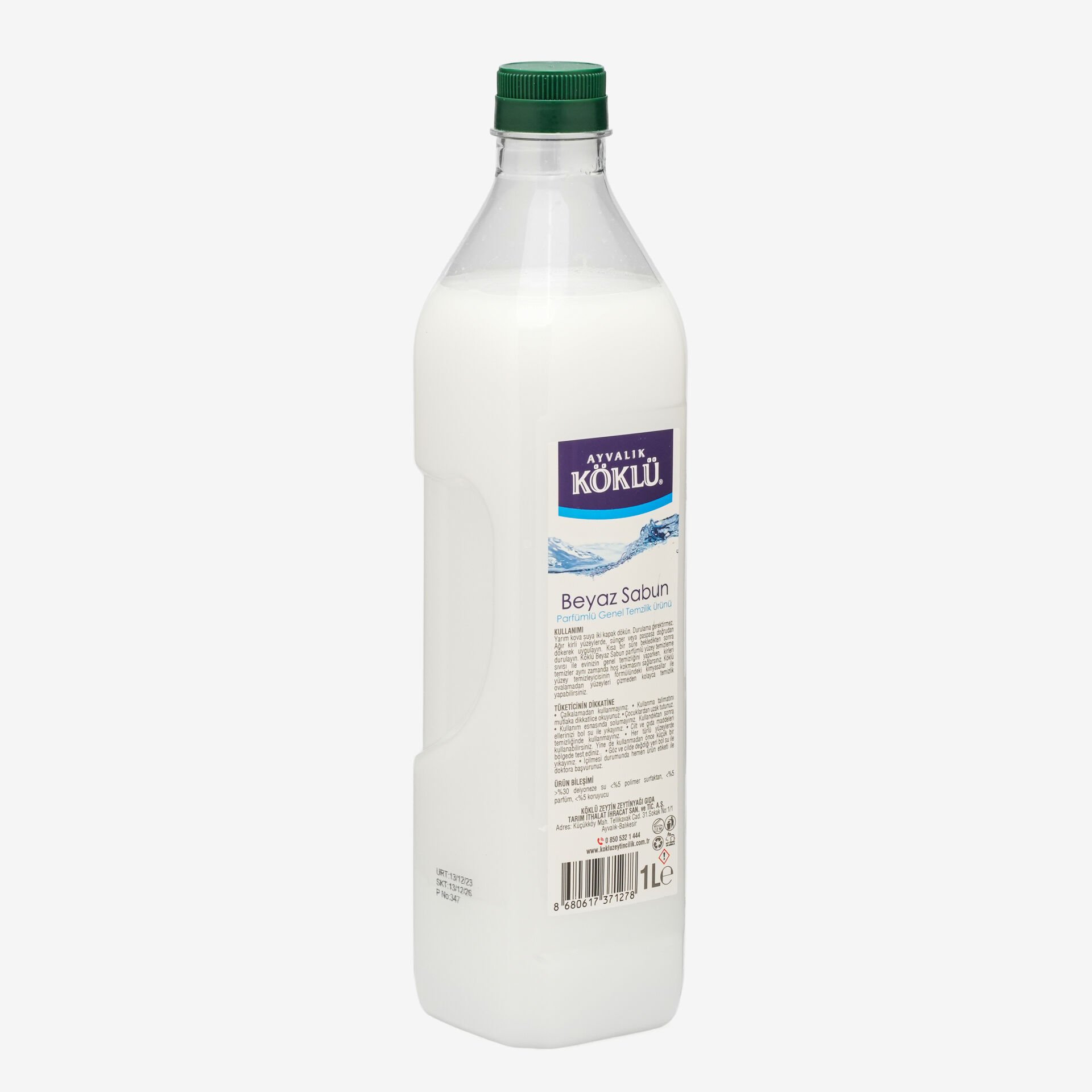 Beyaz Sabun Suyu Yüzey Temizleyici 1 LT Pet