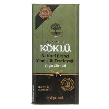 Taş Baskı Soğuk Sıkım Naturel Birinci Yemeklik Ayvalık Zeytinyağı 5 lt Teneke