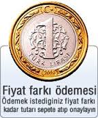 1TL FİYAT FARKI