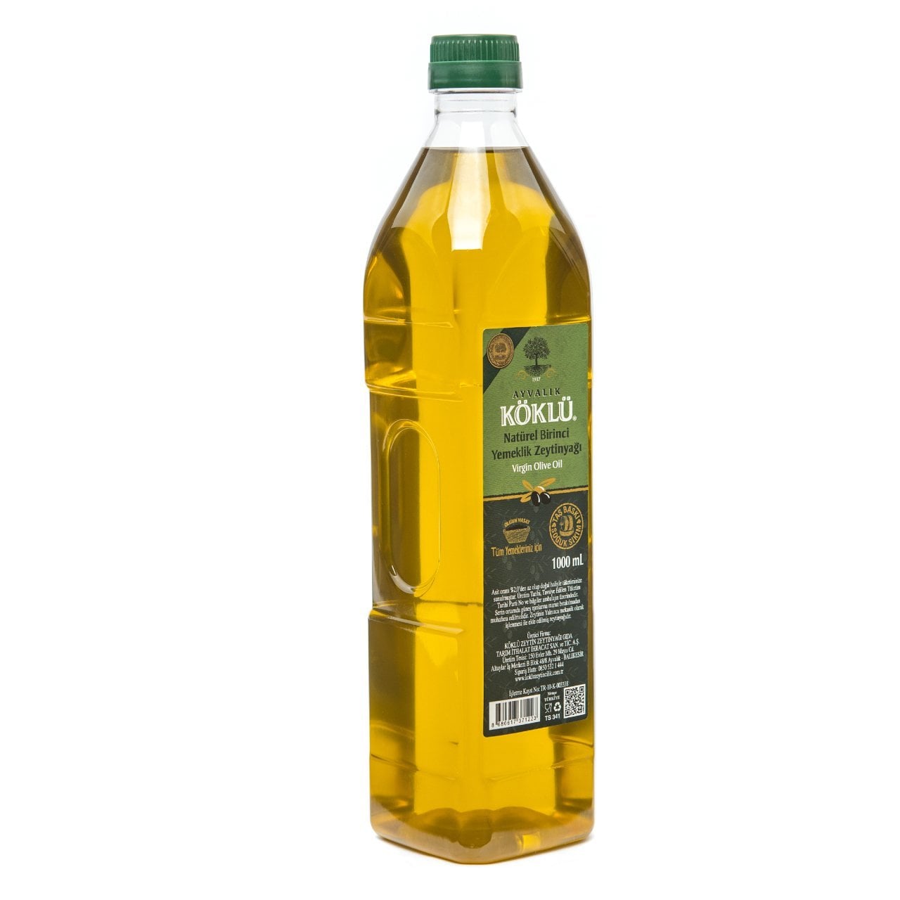 Taş Baskı Soğuk Sıkım Naturel Birinci Yemeklik Ayvalık Zeytinyağı 1 Lt Pet