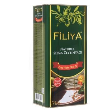 5 Lt Filiya Taş Baskı Soğuk Sıkım Natürel Sızma Ayvalık Zeytinyağı