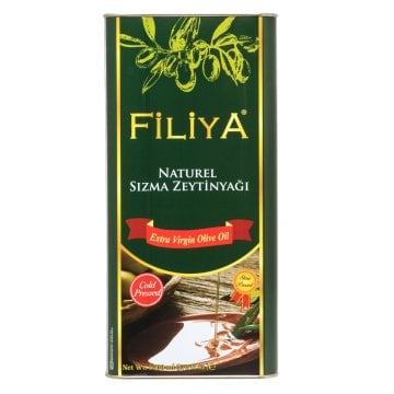 5 Lt Filiya Taş Baskı Soğuk Sıkım Natürel Sızma Ayvalık Zeytinyağı