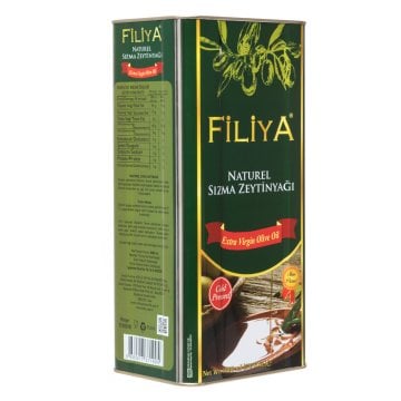 5 Lt Filiya Taş Baskı Soğuk Sıkım Natürel Sızma Ayvalık Zeytinyağı