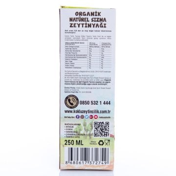 Doğal Organik Zeytinyağı 250 ml