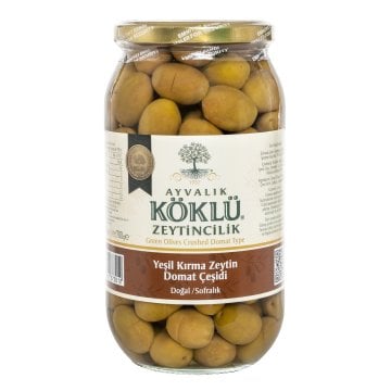 Ayvalık Domat Kırma Zeytin 1000cc Cam Kavanoz