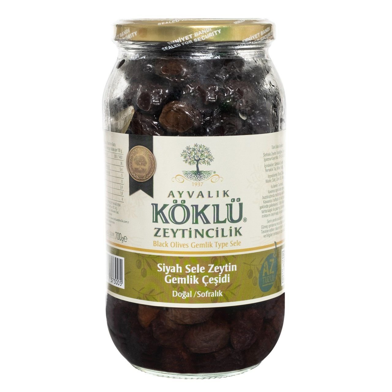 Gemlik Yağlı Sele 1000 cc Cam Kavanoz