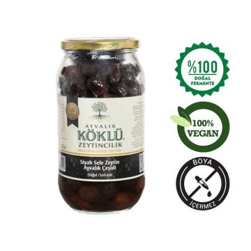 Ayvalık Sele Zeytin 1000cc Cam Kavanoz