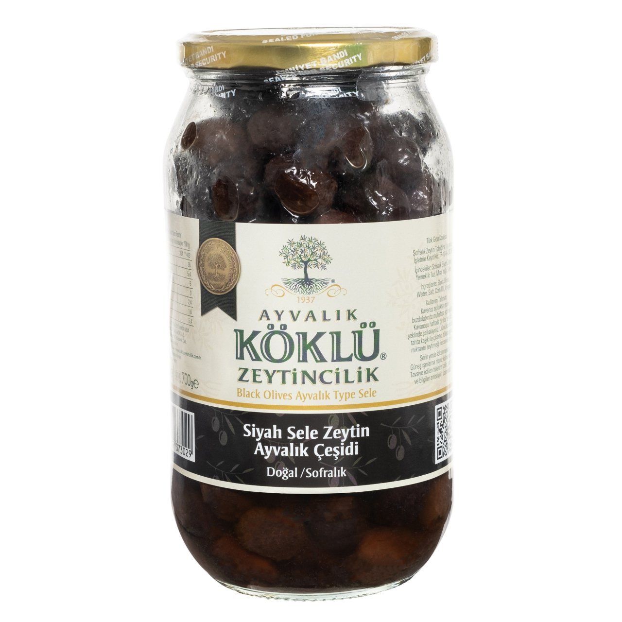 Ayvalık Sele Zeytin 1000cc Cam Kavanoz