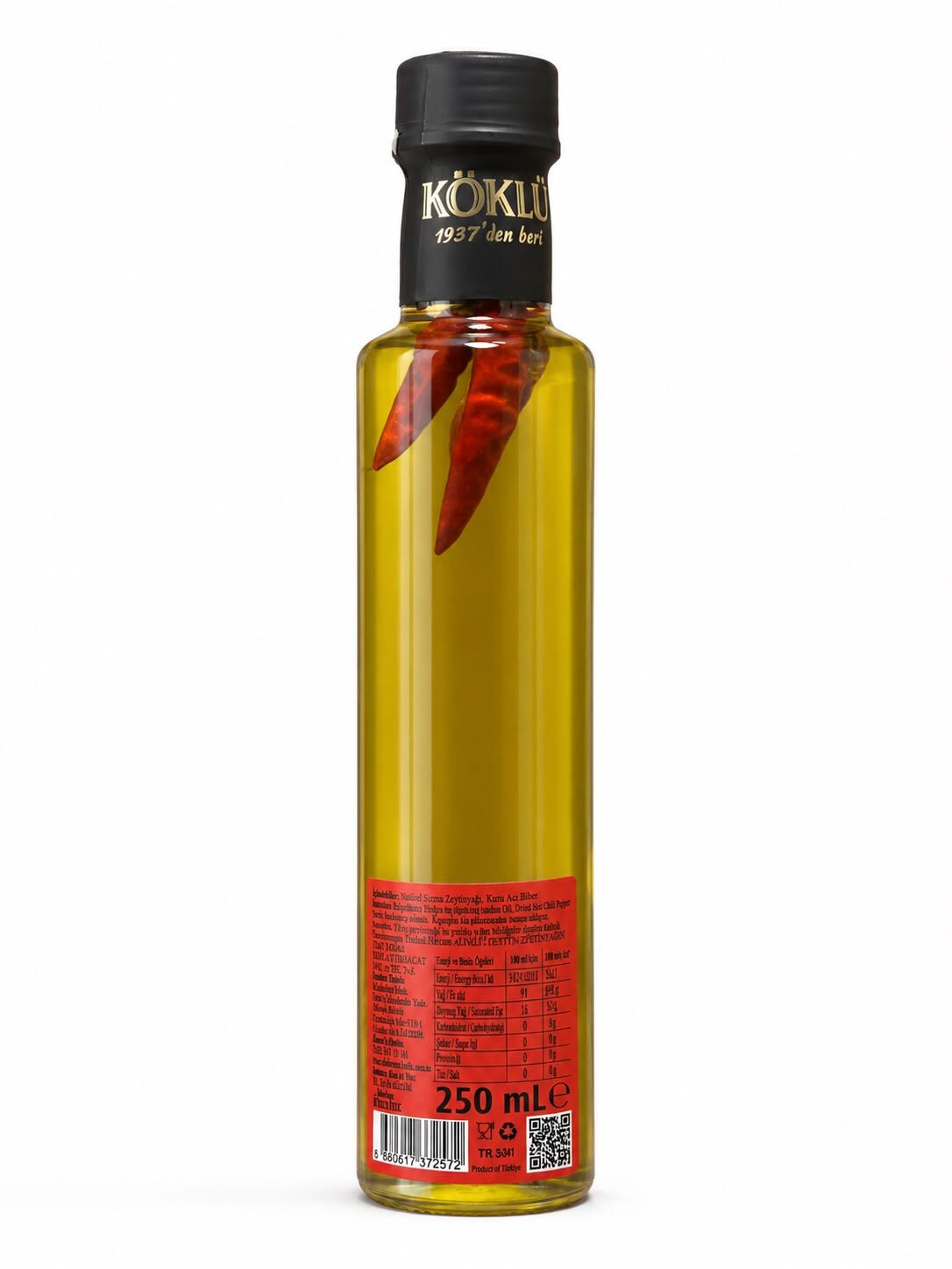 Acı Biberli  Dorica şişe N.Sızma Zeytinyağı 250 ML