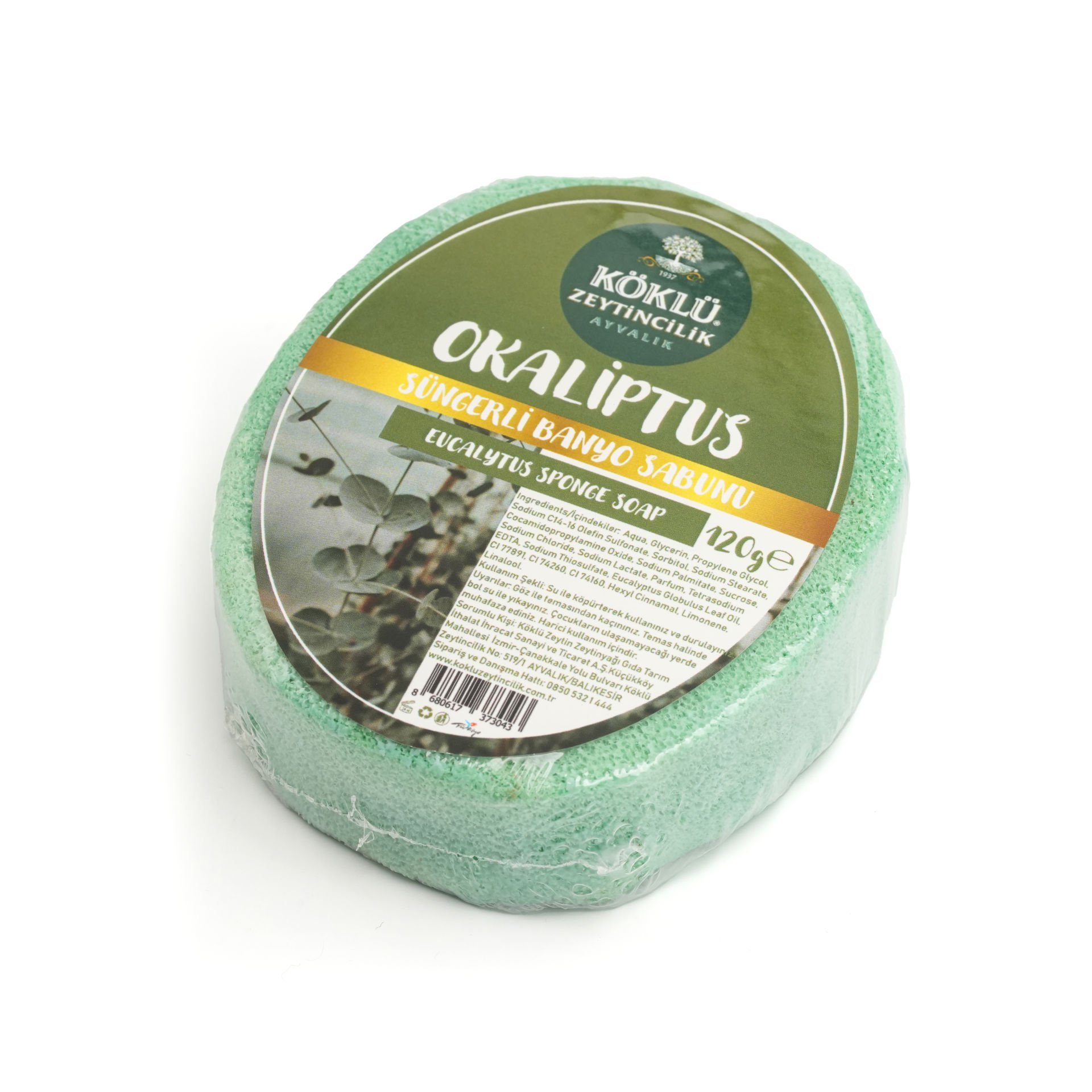 Köklü Süngerli Okaliptus Banyo Sabunu 120 GR