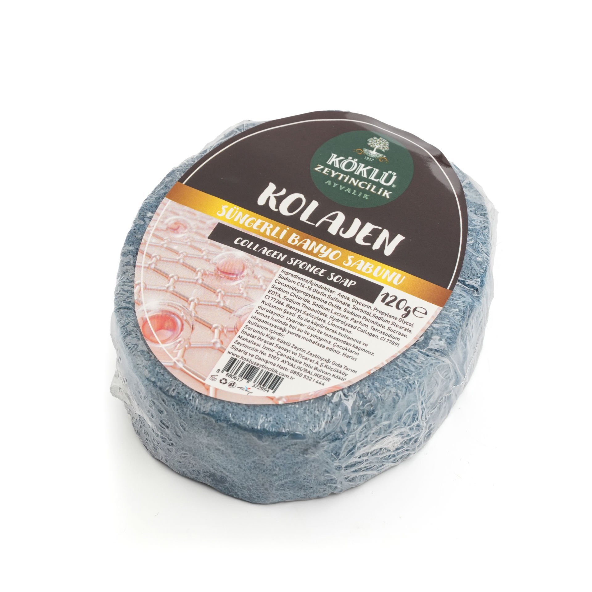 Köklü Süngerli Kolajen Banyo Sabunu 120 GR
