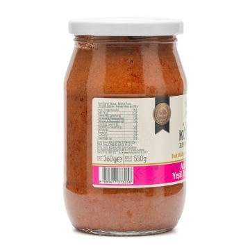 Köklü Acılı Cevizli Yeşil Zeytin Ezmesi 360 gr